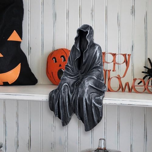 image for SHOWFEICAT Resin Tabletop Gothic Decor Sitting Statue, Resin Statue Go