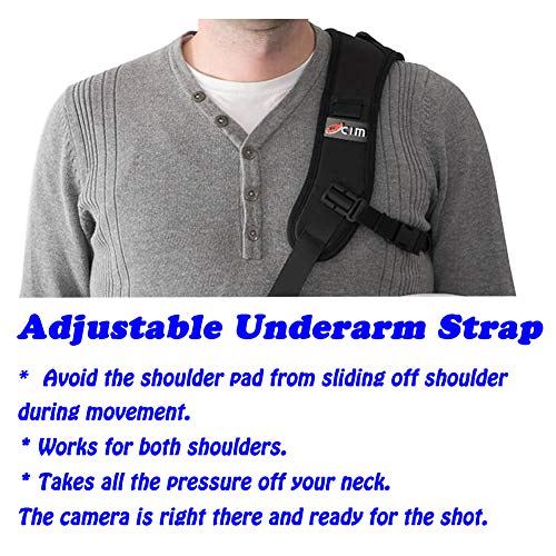Ocim Camera Strap,Camera Sling Strap With Safety Tether, Adjustable And Comfortable Neck/Shoulder Belt For Dslr/Slr Camera (Compatible With Nikon, Canon, Sony) Universal Belt Women/Men #TOP2
