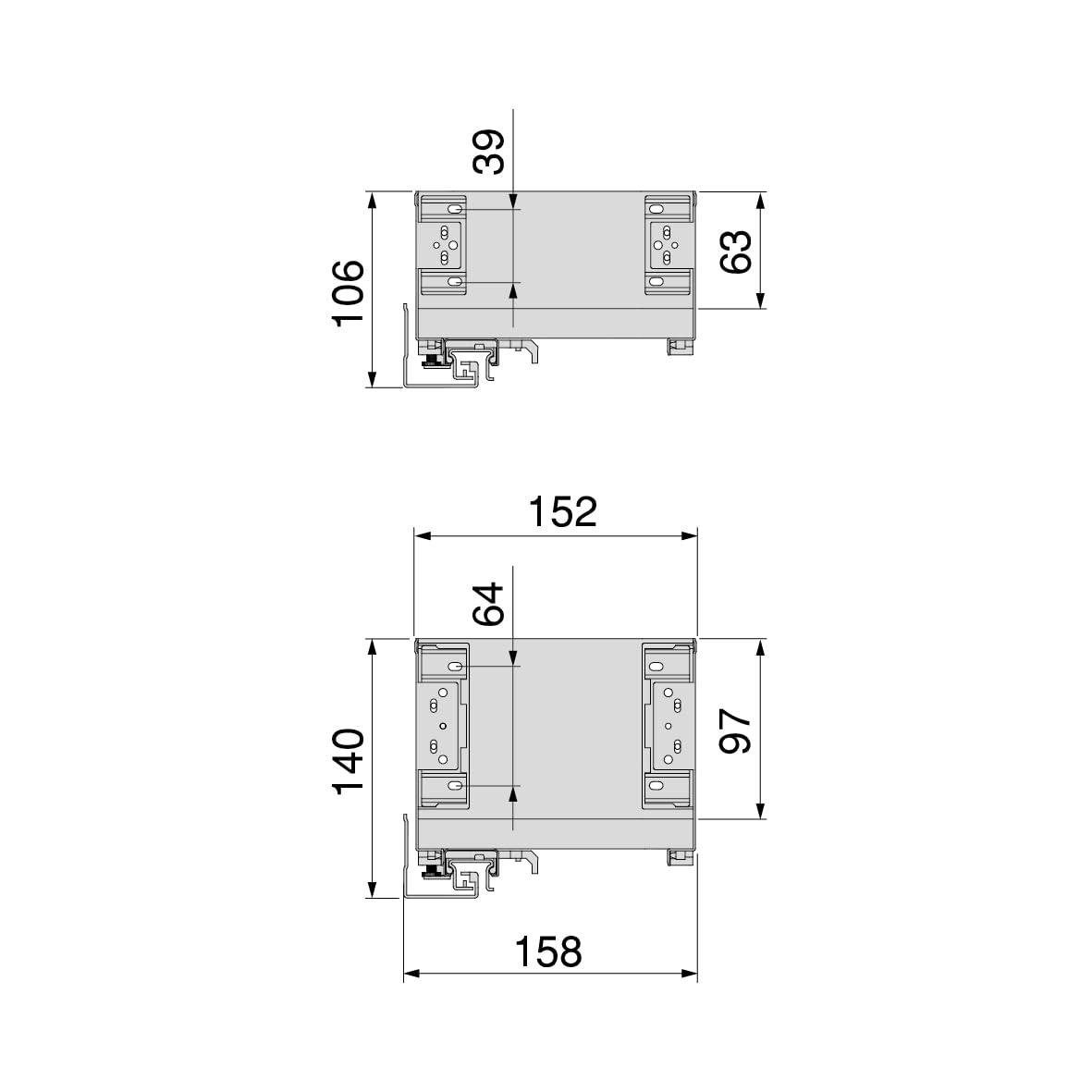 EMUCA - Botellero Lateral extraíble Titane Simplex, Cierre Suave, Carro botellero para Mueble bajo de Cocina, módulo 200mm, Gris Antracita