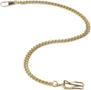Clip Pocket Watch Chain Watch Vintage Metal Alloy Chain Accessory for Your Pocket Watch (Black/Silver/Bronze/Gold)