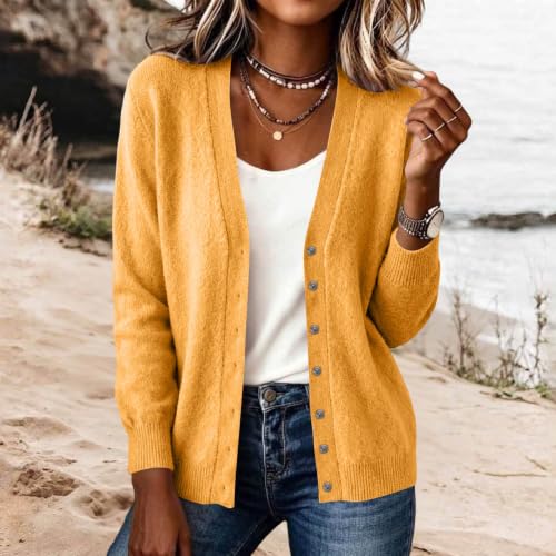 Cardigan Sweaters for Women V Neck Long Sleeve Knit Cardigans Shrug - image 2
