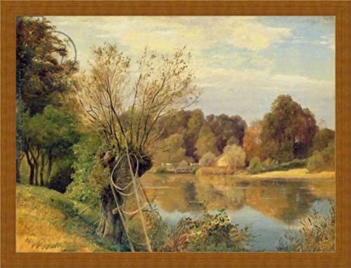 kunst für alle Bild mit Bilder-Rahmen: Adolf Vollmer In der Mühle 1830' - dekorativer Kunstdruck, hochwertig gerahmt, 80x60 cm, Kupfer gebürstet