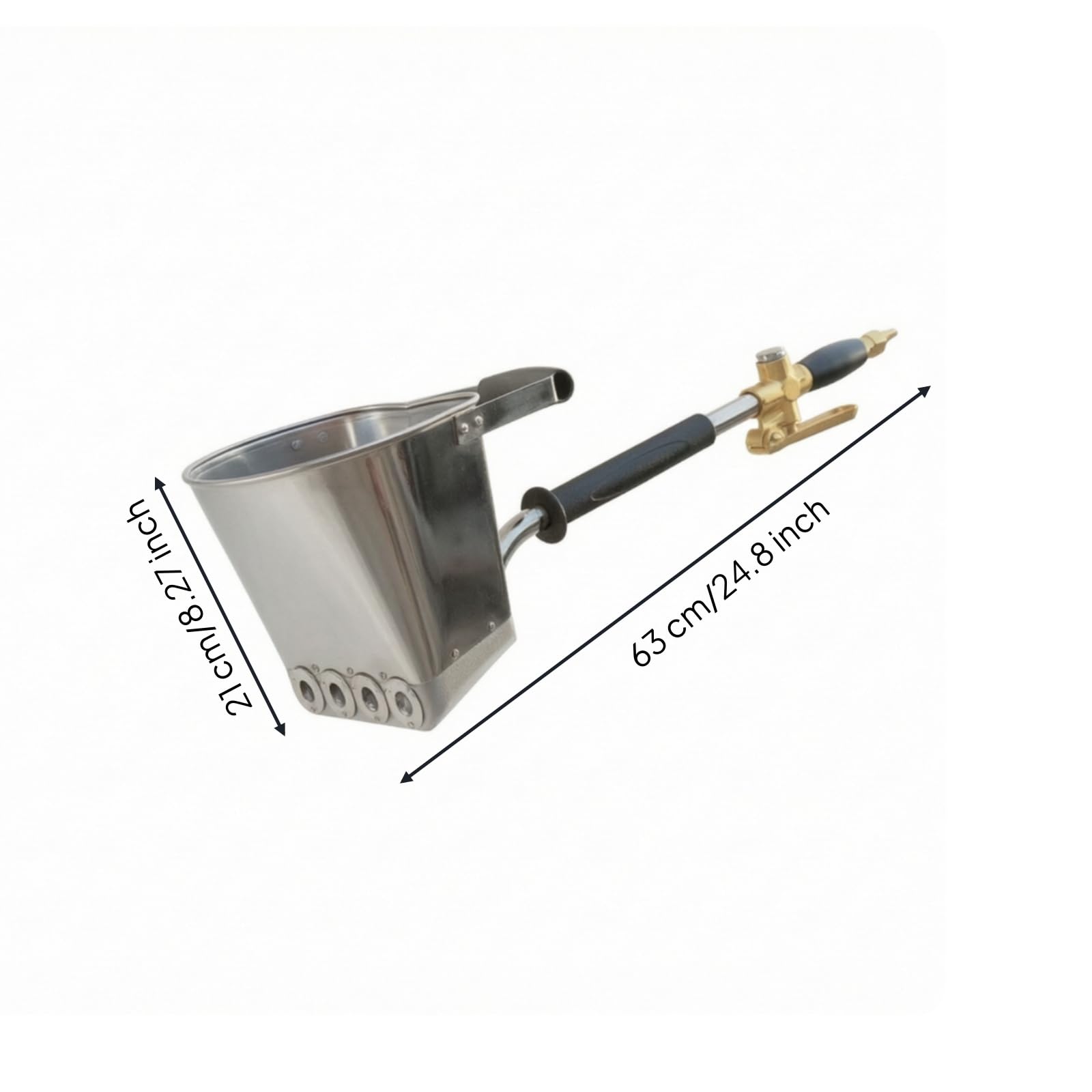 Generic Dispositivo per Spruzzo Cemento Spruzzatore Cemento Intonacatrice Malta Pistola Intonaco Strumento per Muratori con Leva a Grilletto Resistente E