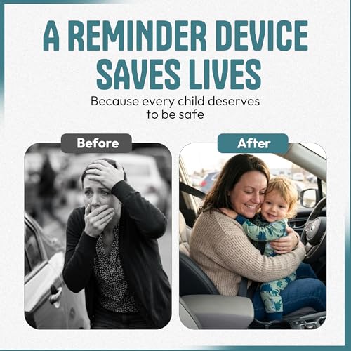 Image of Car Seat Sensor Alarm, 1 Alarm + 1 Sensor | Automatic Child Detection Alert, Plug-in Installation, Single Sensor System for 1 Car Seat, No APP Required