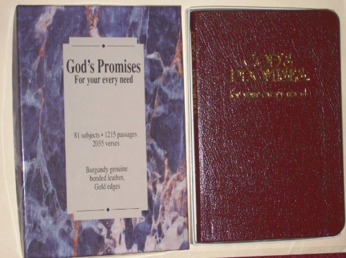 God's Promises for Your Every Need 0937347000 Book Cover