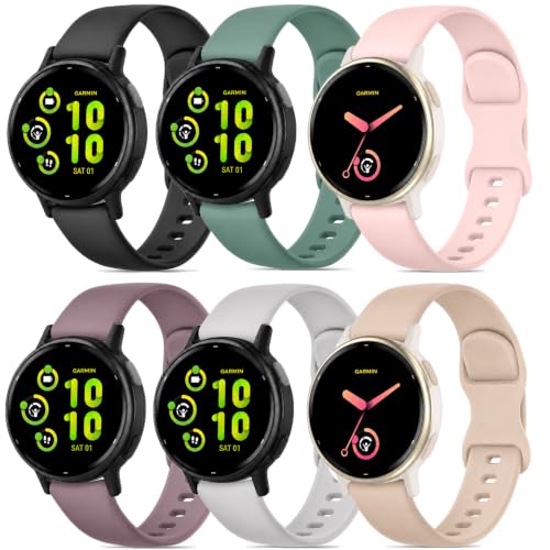 Oanux 6�{�p�b�N 20mm �N�C�b�N�����[�X�V���R���o���h Garmin Vivoactive 6 �E�H�b�`�o���h/Vivoactive 5/3/3 Music�Ή� �h���X�|�[�c�X�g���b�v Forerunner 55/165/245/645/570 