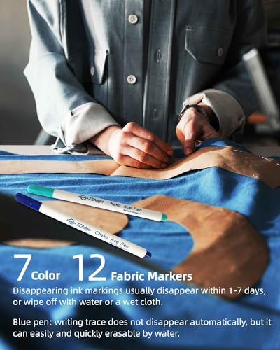 Jauisus FABRIC MARKERS FOR SEWING Fabric Pens Disappearing Ink Pen Water Soluble Pen For Embroidery Pen thumb #3