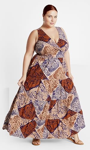Image of City Chic Women's Maxi Dress - Amara Print