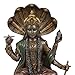 Gifts & Decor Enthroned Hindu God Vishnu Narayana Preserver and Protector Figurine Eastern Enlightenment Sculpture
