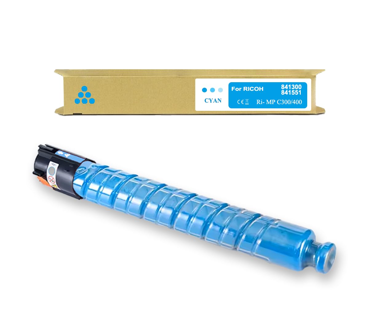 Toner cyan Ricoh 841300 compatible avec Aficio MP C300 et MP C401 - 6