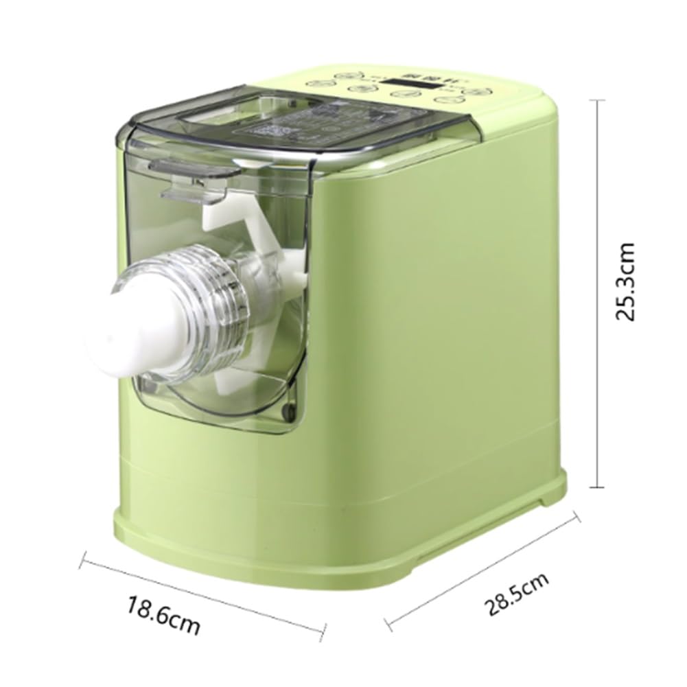 Máquina eléctrica para hacer pasta, Máquina para hacer pasta y fideos, 13 tipos de moldes de prensado, Totalmente Automática(Verde)