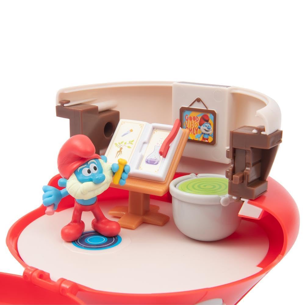 PITUFOS The Smurfs Magic Key Playset Papa House Domek z figurkami 5 cm +3 lata