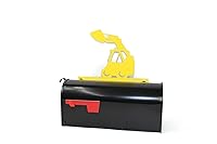 Vista 109 de Hobby, Recreation and Career Style Metal Powder Coated Mailbox Topper (Tent Camping, Matte Black)