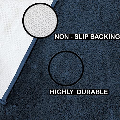Image of Flooring India Co Newman Carpet 2500 GSM Super Soft Anti Skid Area Rugs for Home Decor, Bedroom (4x6 Feet, Blue)