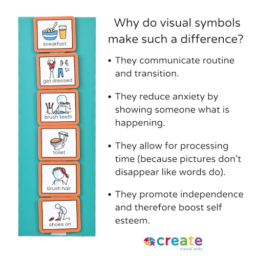 Morning and Bedtime Routine Chart with 12 visual symbols pecs cards by Create Visual Aids to support routine, transition for children, autism, aspergers, ADHD, speech and language delay. - Image 8