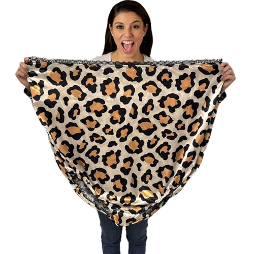 VVEEWUU Granny Panties Funny Gag Gifts for Women Men Adults Prank Big Mama Undies Plus Size Novelty Underwear (Big Leopard Print)
