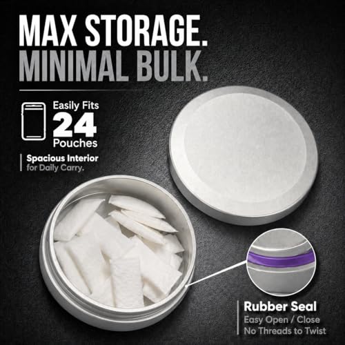 Image of Metal Can for ZYN, Slim Pouch Container and Holder