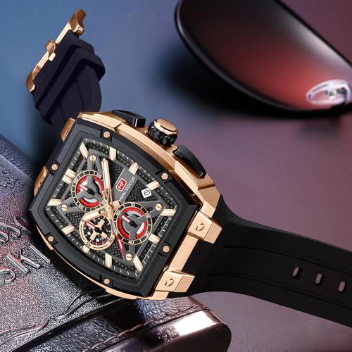 Image of MF MINI FOCUS Men's Watch Analog Wrist Watchh for Men with Chronograph,Ideal for Sports Enthusiasts and Daily Wear