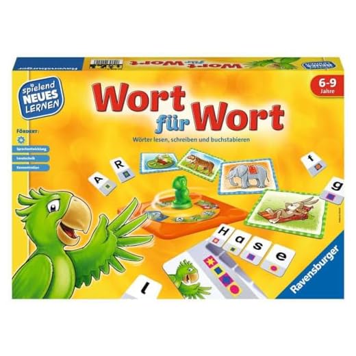Ravensburger 24955 – ord för ord – lek och lärande för barn, pedagogiskt spel för barn från 6-9 år, lekande nytt lärande för 1-4 spelare