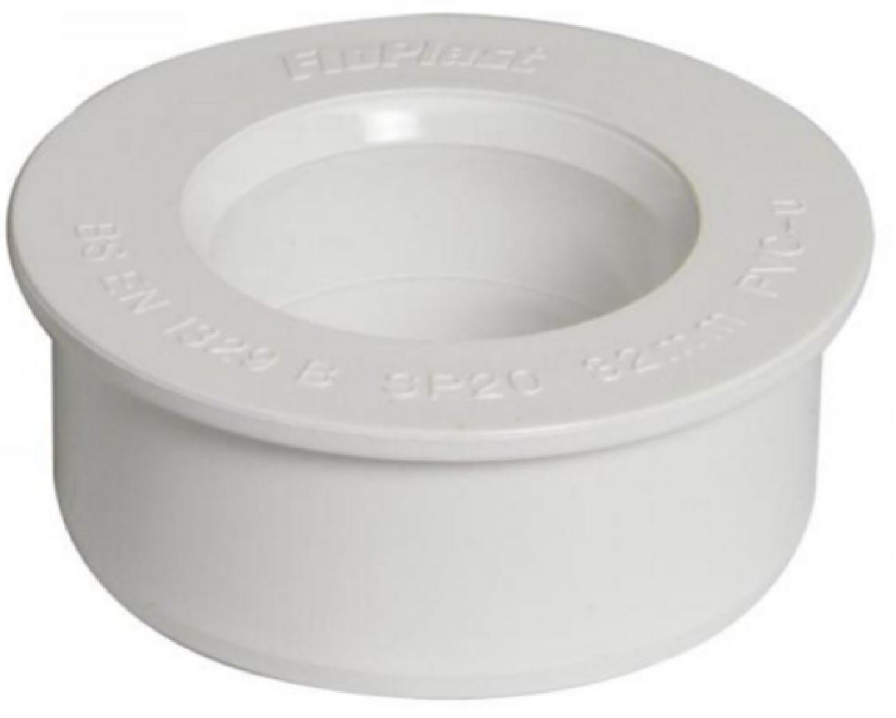 40mm (43mm) White Solvent White Soil Pipe Boss Boss Adaptor