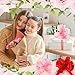 Riceshoot 60 Pcs Large Pull Bows Ribbon Gift 6 Inch Pastel Gift Wrapping Bows for Spring Summer Mother's Day Presents Wedding Birthday Graduation Party Basket Holiday Decor(Pink, Red)