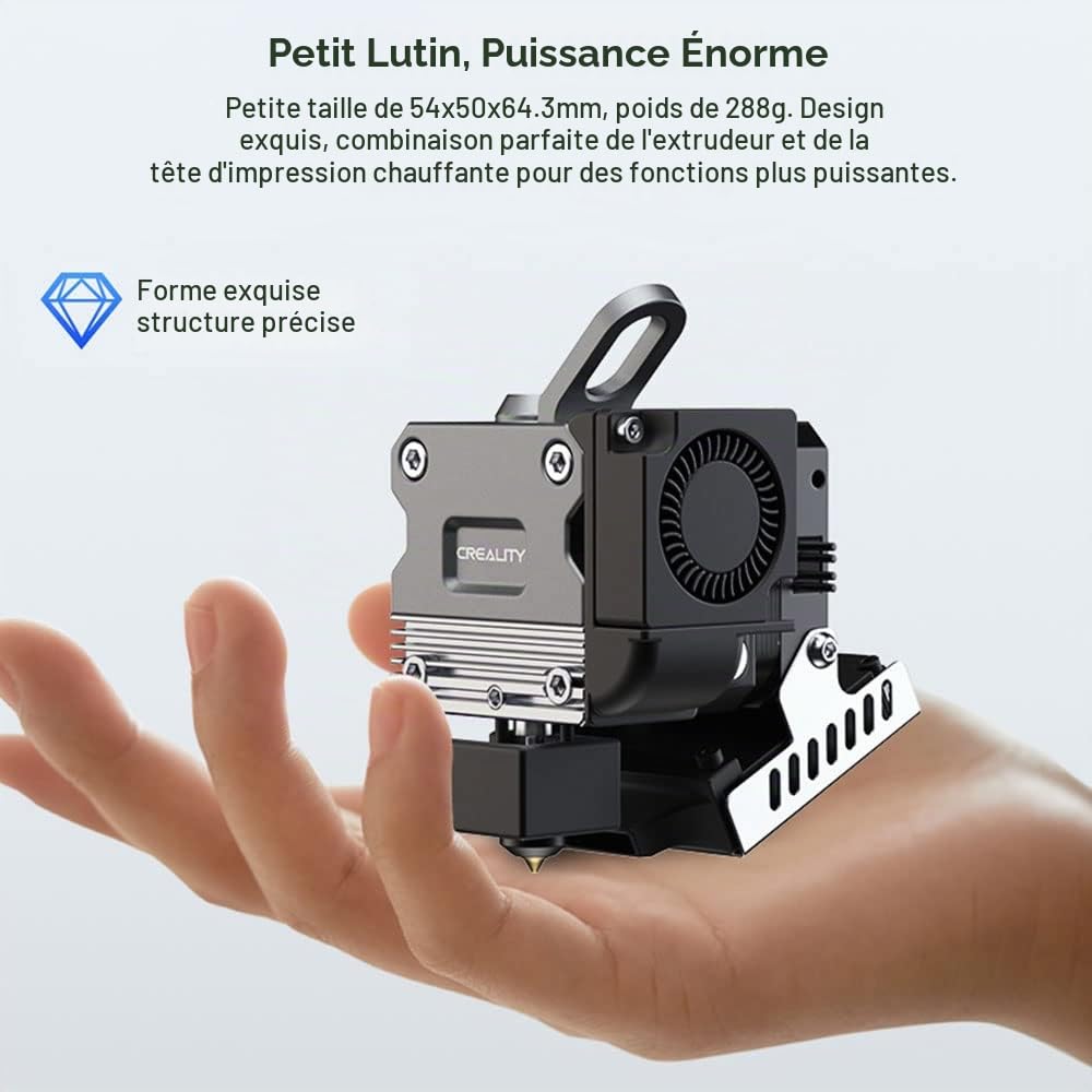 Creality Ender 3 Sprite Pro Direct Drive Extruder Upgrade Kit All Metal Hotend Titanium Heat Break Dual Drive avec Steppe pour Ender 3 V2, Ender 3 Pro, Ender 3 S1,Ender 3 Max Imprimantes 3D