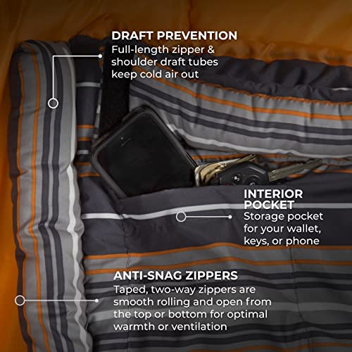 Saco de Dormir TETON Celsius -25°C, Ideal para Acampar en Familia