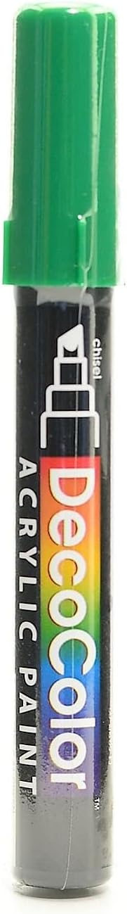 Marvy Uchida Decocolor Acrylic Paint Markers Green [Pack of 6 ]
