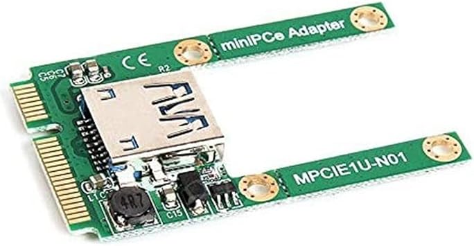 Mini PCI-E to USB3.0 Adapter Card PCIe to USB 3.0 Adapter, Suitable for Notebook Computers