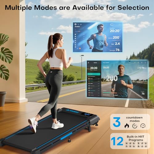 FOUSAE Walking Pad with 10% Incline & 12 HIIT Programs — view 7