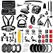 Navitech 60-en-1 kit D'accessoires pour Caméras d'action Compatible avec Le Xiaomi Mijia|Xiaomi Yi 2 4K | Xiaomi Yi Action Cam