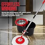 SIMPLI-Magic 360° Spin Mop and Bucket with Wringer – 3 High-Absorbent Microfiber Washable Heads – Spinning Mop and Bucket Set for All Types Floor Cleaning (Black) - Image 5