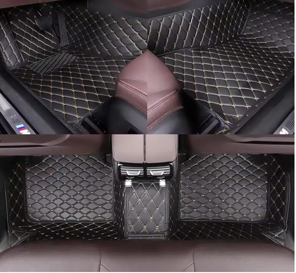 Image of 7D Car Foot Mat for Renault Duster Techno 2026 | Black Beige