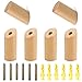 Holzhaken 6 Stück Natürliche Holz Hängende Haken Wand Hängende Kleiderschrank Diagonale Moderne dekorative handgemachte Haken Minimalismus Multifunktionshaken