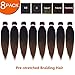 Dorsanee Ombre Brown Braiding Hair Pre Stretched 20 Inch 8 Packs Braiding Hair Extensions for Crochet Box Braids Twists Locs Hair Itch Free Soft Yaki Texture Hot Water Setting (20inch,#1B/30)