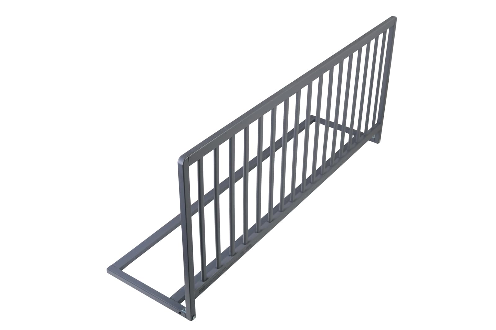 Safetots Extra Wide Extra Tall Wooden Bed Guard, Grey, 60cm High x 140cm Wide, Toddler Bedrail for Safety, Secure Child Bed Rail, Pre-Assembled, Easy Installation