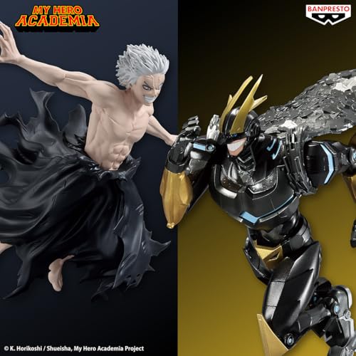 Image of Banpresto Official Licensed My Hero Academia All for One (B) All Might & All for One Figure Plastic Anime 8 inches Multicolor