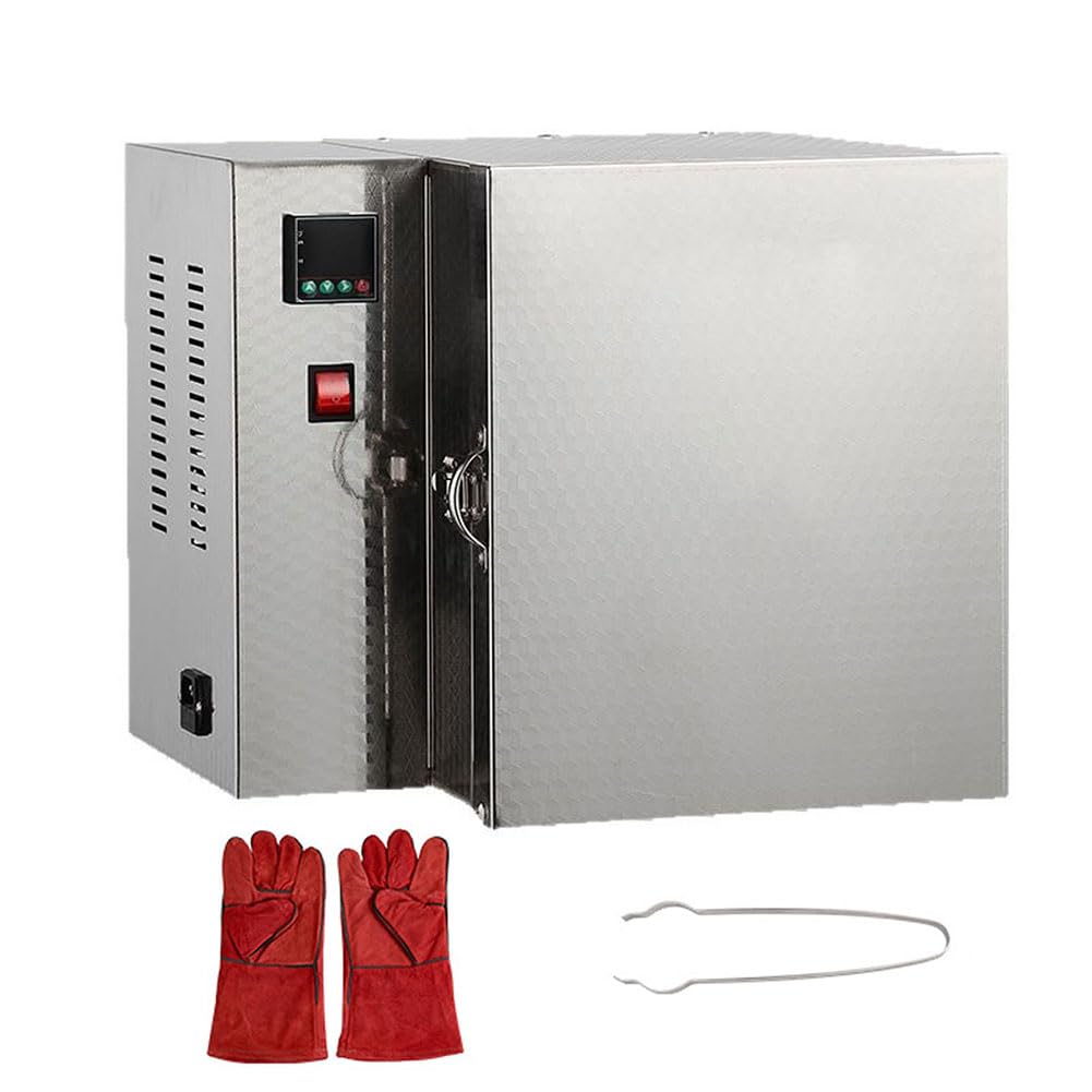 Forno elettrico per la creazione di gioielli, colata di metalli, vetrate in ceramica, potenza 1500W, temperatura massima 800 ℃, design compatto da tavolo