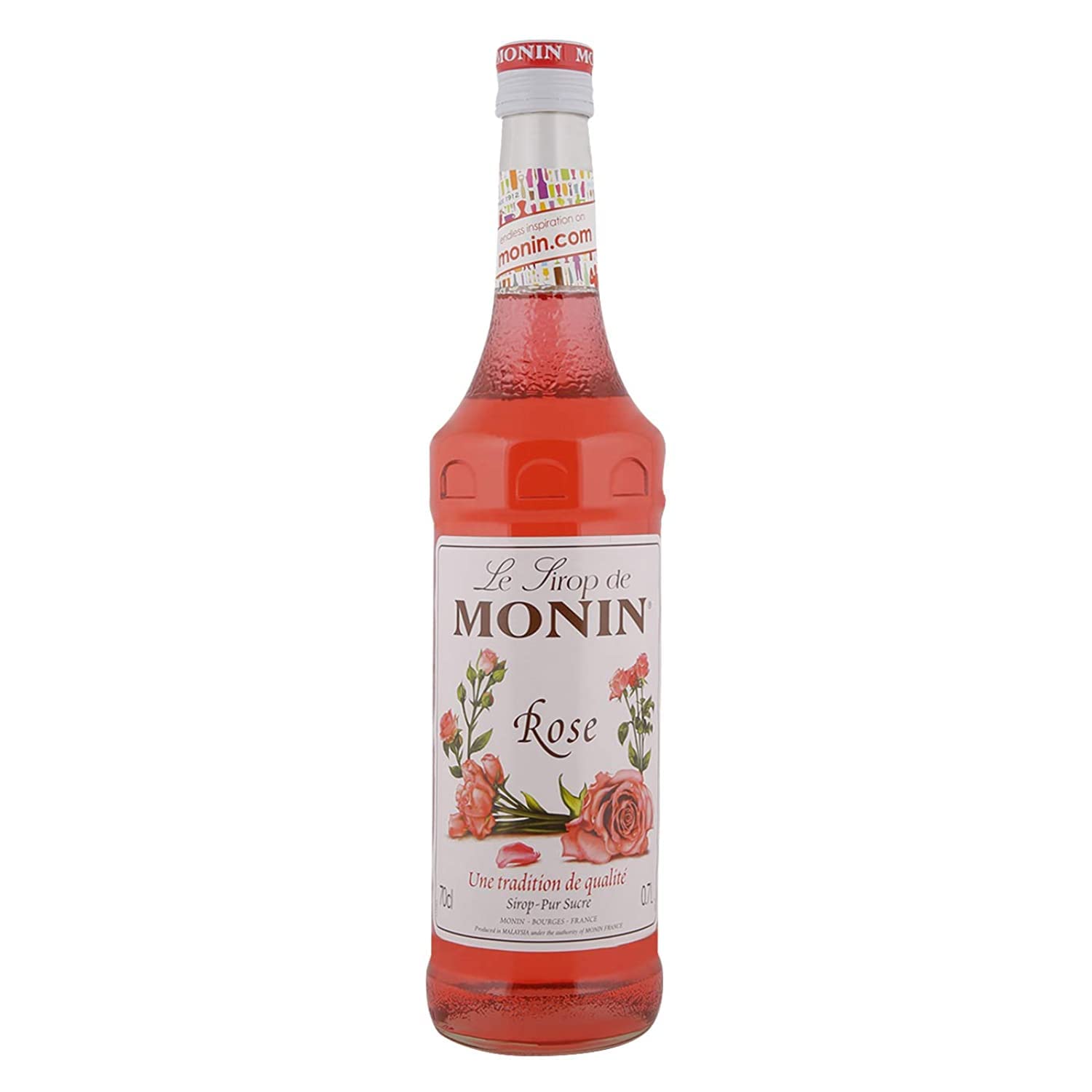 Rose Syrup In Glass Bottle, 700 ml