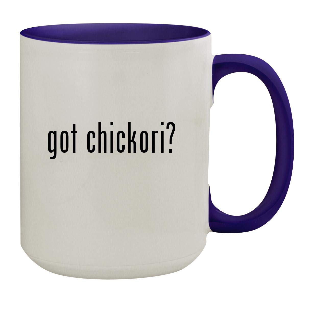 got chickori? - 15oz Ceramic Inner & Handle Colored Coffee Mug, Deep Purple