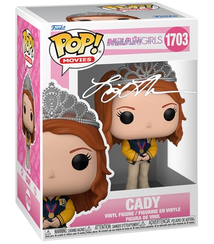 Lindsay Lohan Cady Heron 1703 Facsimile Signed Reprint Laser Autographed Funko POP! Movies Mean Girls Figurine with Protector Case