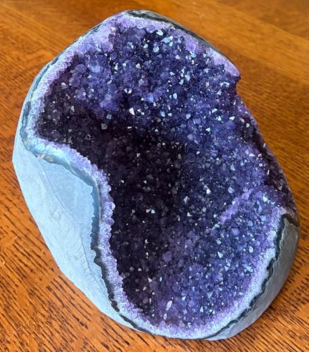Image of Extreme Rocks Amethyst Crystal Cluster - Geode in First 4 Photos is Actual geode Being Sold. It's an 8.9 Pound Premium, Grade A+ Geode. Absolutely Spectacular. 7 inch Tall x 7 inch Wide & 6 deep!