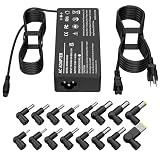 90W Universal Laptop Charger Replacement for HP Lenovo Dell Toshiba Acer Asus Samsung IBM Fujitsu Gateway Sony Ultrabook Notebook Chromebook Broad Series AC Adapter Power Cord with 16 Tips