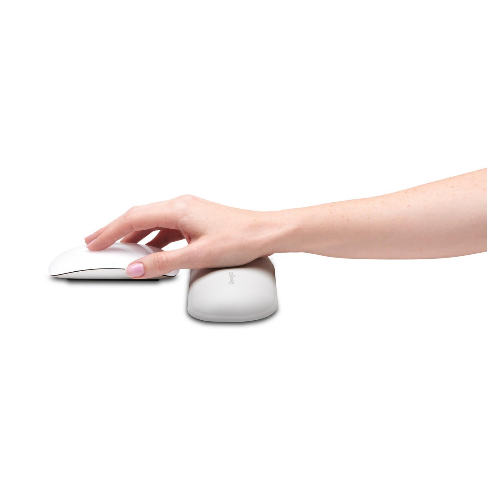 Kensington, Podkładka ErgoSoft™ pod Nadgarstek do Standardowej Myszy - Konturowy Kształt, Funkcjonalna Konstrukcja, Łatwa do Czyszczenia, do MacBooka, iMaca, Surface, Desktop, Kolor Szary (K50432EU)