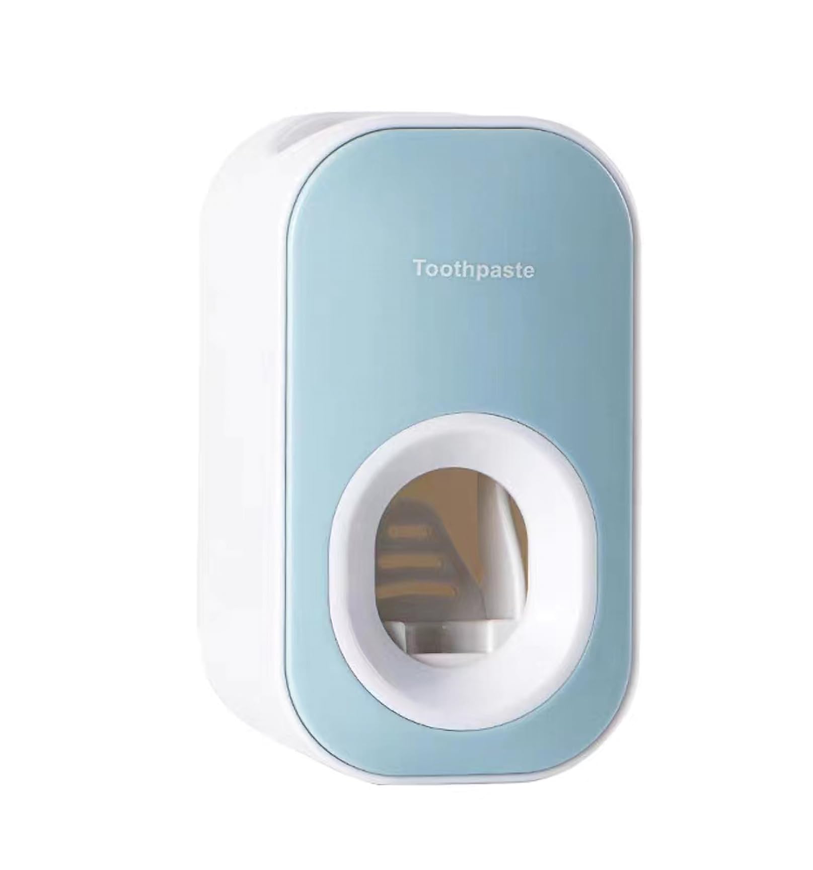 BRITUMS Household Automatic Toothpaste Dispenser Without Punching, Wall mounted, Toothpaste and Toothbrush Holder (Sky Blue)