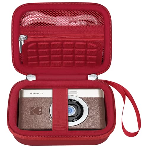 Funda rígida para cámara digital Kodak PIXPRO C1 roja