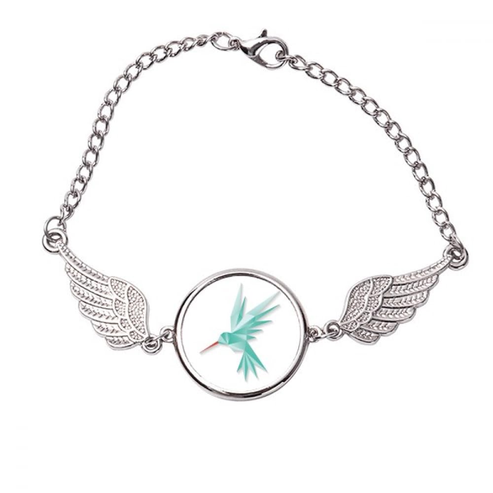 Bracelet ailes d'ange et métal géométrique taille M idée cadeau idéal - 4