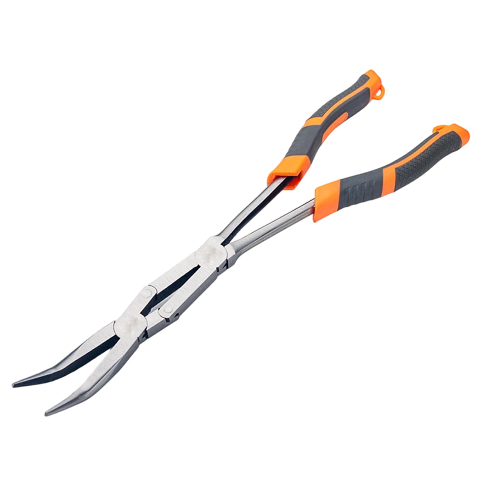 Hsioluted 45 Degrees Accuracy 13Inch Extra Long Nose Pliers With Flat Straight And Angled Heads Electronics Plier For Detailed Repairs Strong Electronics Pliers