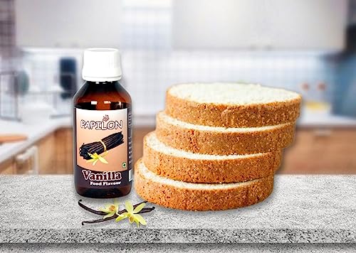 Papilon Food Flavours & Colours Concentrated Vanilla Flavour, 100 Ml