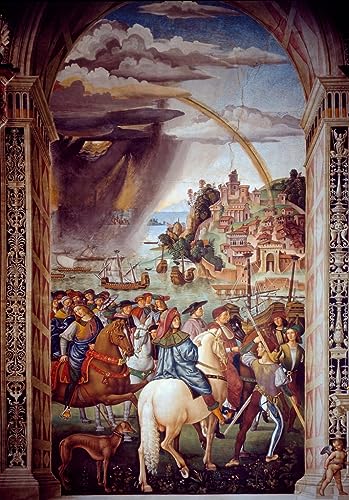 Tableau Vie du pape Pie II Pinturicchio impression d'art toile murale 60x90